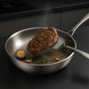 Titanium Pan Without Coating - TitanForge - Metal Pan - Flat Cooking Surface