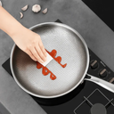 Titanium Pan Without Coating - TitanForge - Metal Pan - Flat Cooking Surface