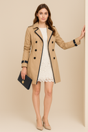 Trenchcoat voor Dames met Knopen | Lange Mouwen