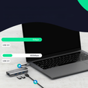 USB C Hub 8 in 1 - PortLink - Aansluitstation - HDMI en SD-kaart