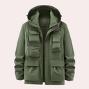 Utility Cargo Jacket voor heren | Ontwerp met capuchon