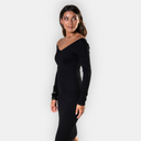 Sukienka z nutka V Neck dla kobiet