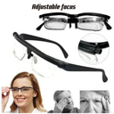 Adjustable Reading Glasses with Adjustable Focus for Near and Distant Vision