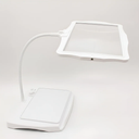 Adjustable Table Lamp with Magnifying Lens for Reading and Desk Work