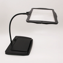 Adjustable Table Lamp with Magnifying Lens for Reading and Desk Work