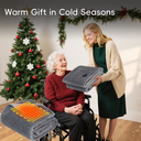 Verwarmde Rolstoel Deken voor Ouderen | 3 Warmte Instellingen