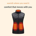 Verwarmde Gilet voor Vrouwen voor Koud Weer | Aanpasbare Warmte, Slim Fit