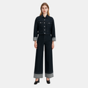 Vintage Denim Set for Women | Kurtka i szerokie spodnie