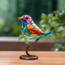 Vogelbeeldjes van gekleurd glas - EleganBird - Decoratieve beeldjes - Woondecoratie