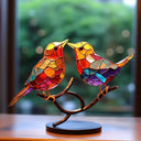 Vogelbeeldjes van gekleurd glas - EleganBird - Decoratieve beeldjes - Woondecoratie