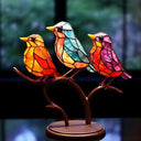 Vogelbeeldjes van gekleurd glas - EleganBird - Decoratieve beeldjes - Woondecoratie