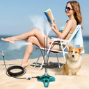 Freestanding Outdoor Patio Cooling and Misting System for Home Use