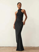 Hollow Out Maxi Jurk voor Dames | Enkellengte