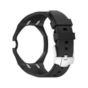 Horlogeconversiekit met beschermende behuizing en siliconen horlogeband voor compatibele Royal POP zakhorloges