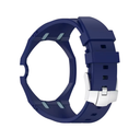 Horlogeconversiekit met beschermende behuizing en siliconen horlogeband voor compatibele Royal POP zakhorloges