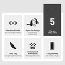 Waterdichte Bone Conduction Bluetooth Hoofdtelefoon voor Sport & Draadloos Luisteren