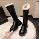 round toe boots for women | Warmly lined