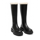 round toe boots for women | Warmly lined