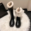round toe boots for women | Warmly lined