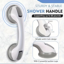 Suction Cup Bathroom Grab Bar, Easy Installation Portable Safety Grab Bar for Shower and Bath