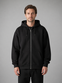 Heren Hoodie Jas met Rits en Capuchon, vooraanzicht