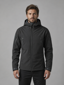 Heren Softshell Jas met Capuchon in Zwart