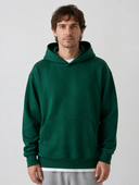 Heren Zware Katoenen Hoodie met Fleecevoering in Groen