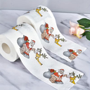 Christmas Toilet Paper | Scroll with Santa Claus pattern