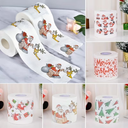 Christmas Toilet Paper | Scroll with Santa Claus pattern