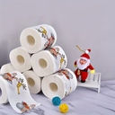 Christmas Toilet Paper | Scroll with Santa Claus pattern