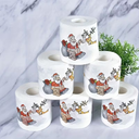 Christmas Toilet Paper | Scroll with Santa Claus pattern
