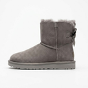 UGG Dames Mini Bailey Bow II Enkellaarzen Grijs, foto 2