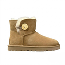 UGG Dames Mini Bailey Button Enkellaarzen Bruin, foto 1