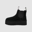 UGG Dames Neumel Chelsea Plateaulaarzen Zwart Suède, foto 4