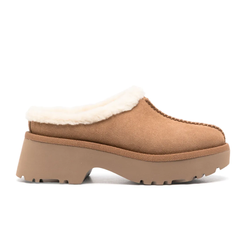 UGG Dames New Heights Suède Plateau Muiltjes, foto 1