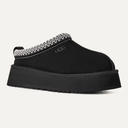 UGG Dames Tazz II Pantoffels Zwart Suède met Plateauzool, foto 2
