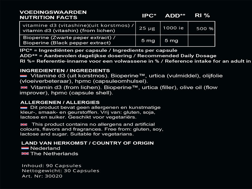 Maximum Vitamine D3 + K2